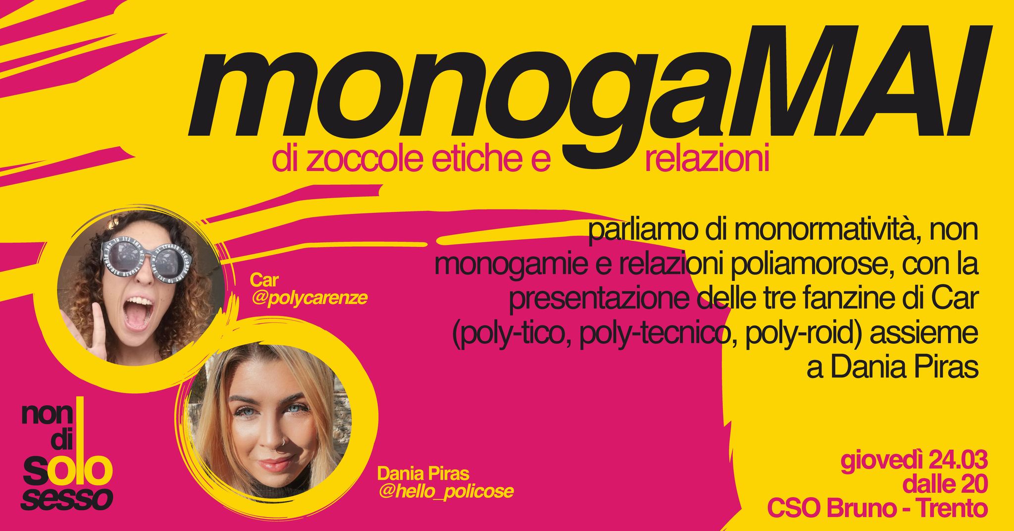 monogaMAI – Non Monogamie e Poliamore con Car (@polycarenze) e Dania Piras