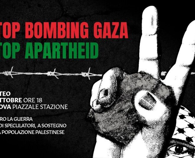 Stop bombing Gaza, stop apartheid | PARTENZE DA TRENTO