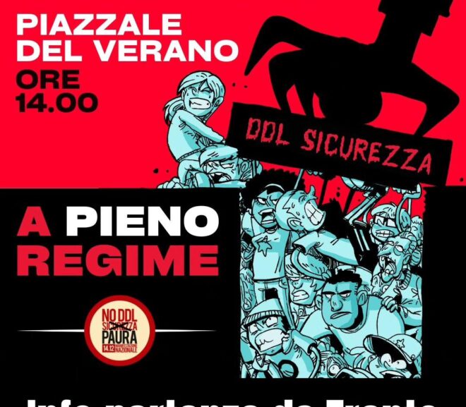 NO DDL SICUREZZA – Manifestazione Nazionale