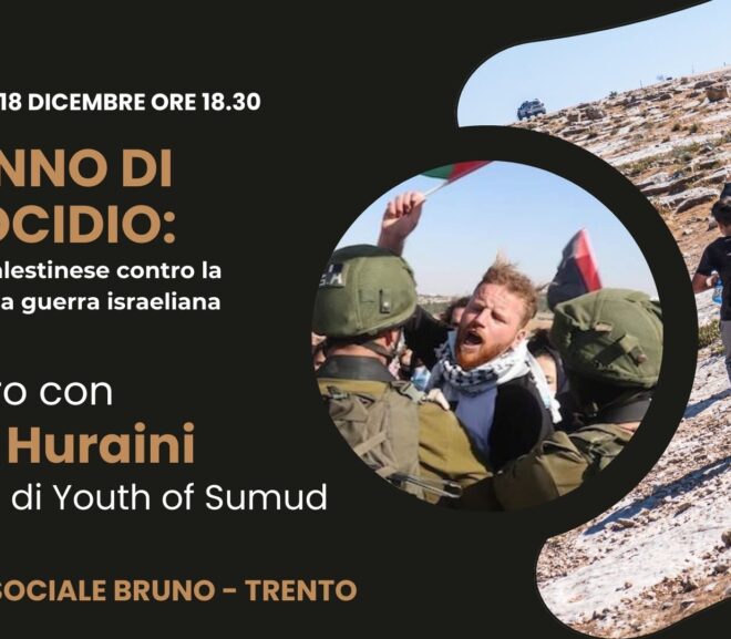 Il Sumud palestinese contro la macchina da guerra israeliana – Incontro con Sami Huraini, attivista del collettivo palestinese di Youth of Sumud