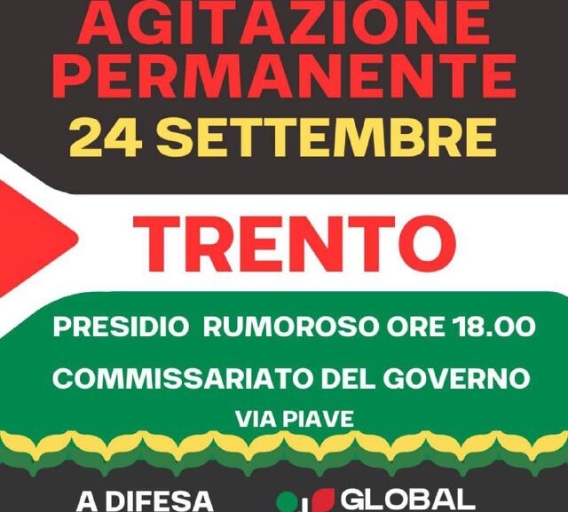 Presidio a difesa della Global Sumud Flotilla