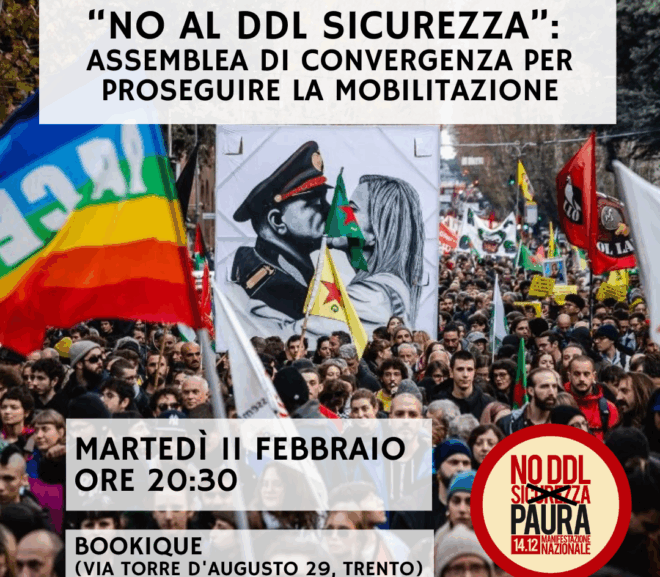 No DDL Sicurezza – Assemblea Pubblica