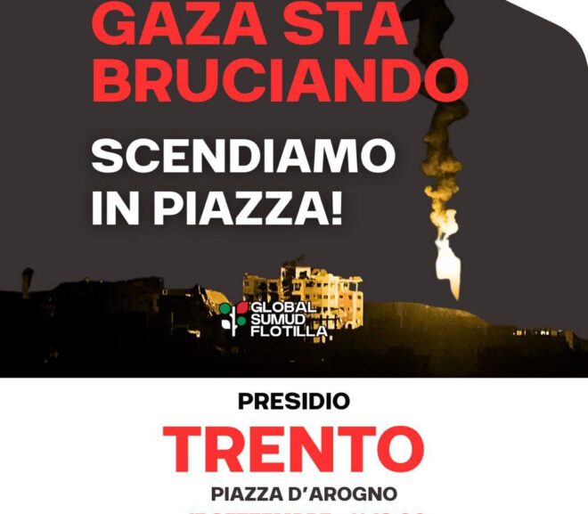 Gaza sta bruciando – Presidio